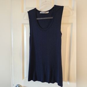 Michael Stars Deep Navy Scoop Neck Tank